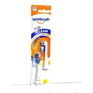 Spinbrush Pro Clean Replacement Brush Heads Soft Bristles 2-Pack New in Package